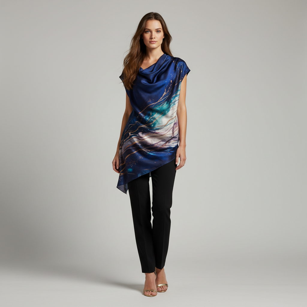 Velvet Aria modelled by Cindy — front view