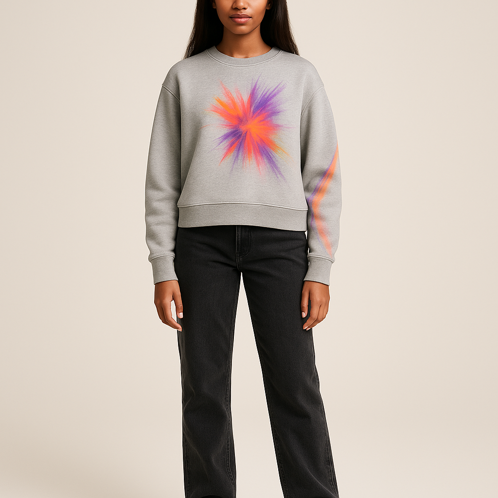 Static Bloom modelled by Dana — front view