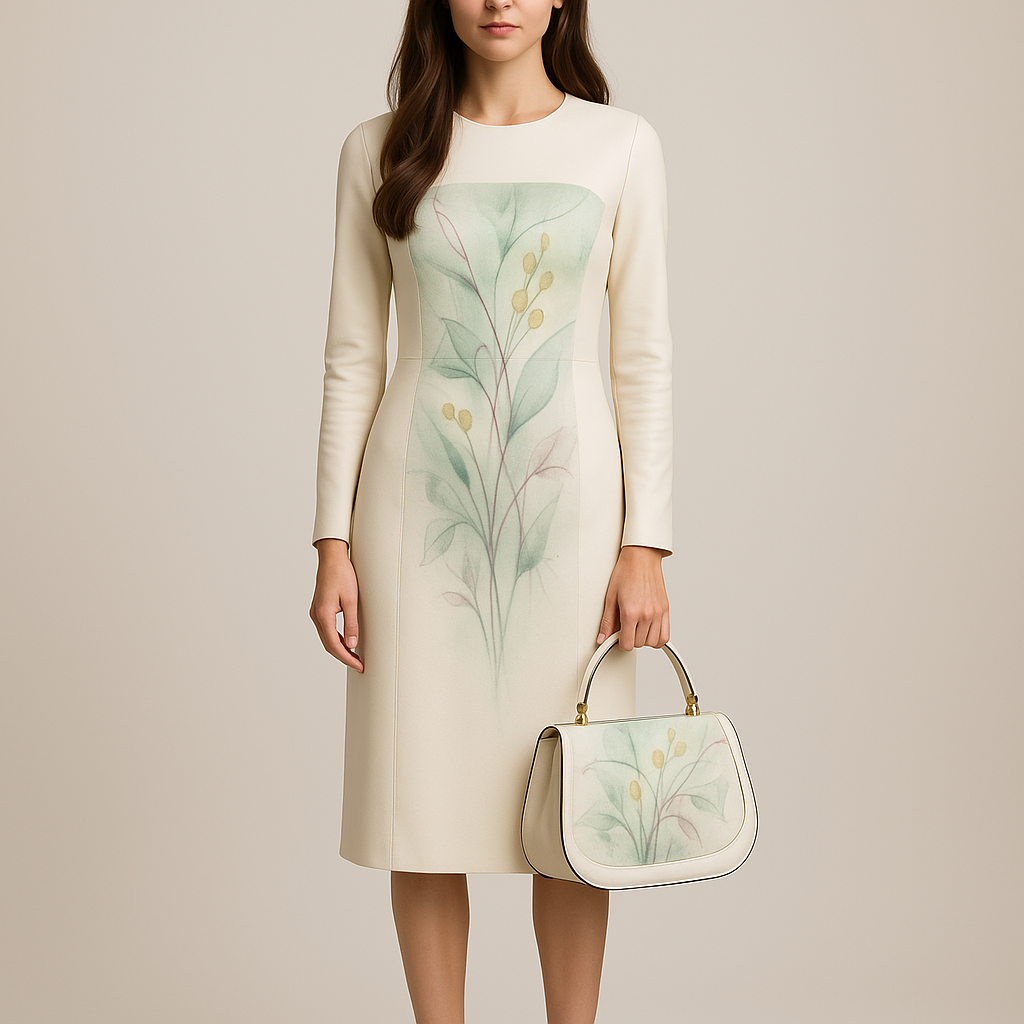 Botanical Reliquary modelled by Cindy — front view