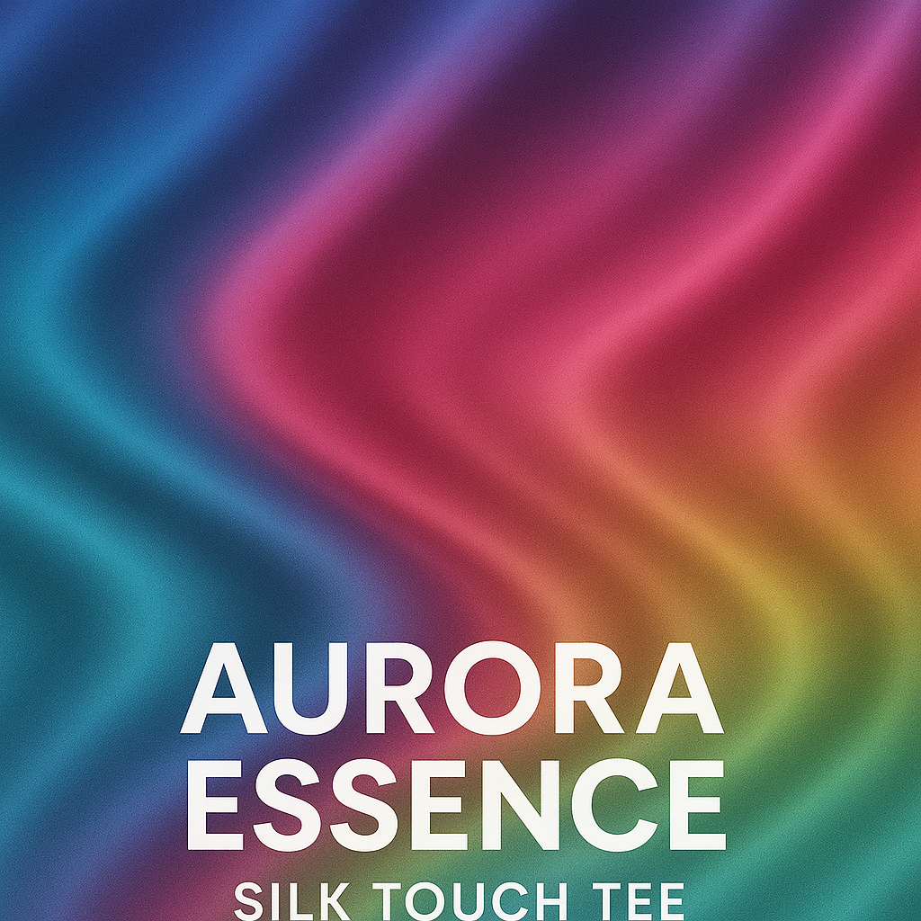 Aurora Essence Silk Touch Tee with smooth gradient design