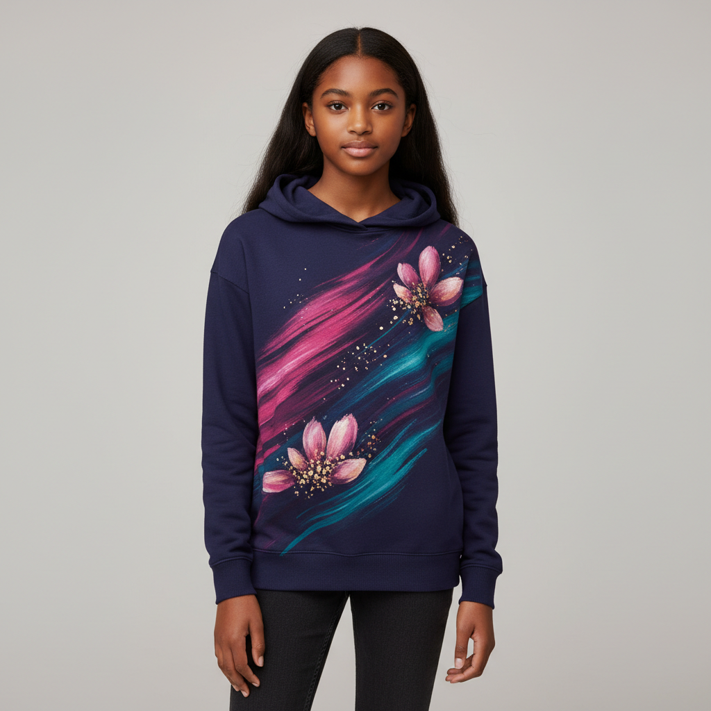 Nightfall Bloom modelled by Dana — front view