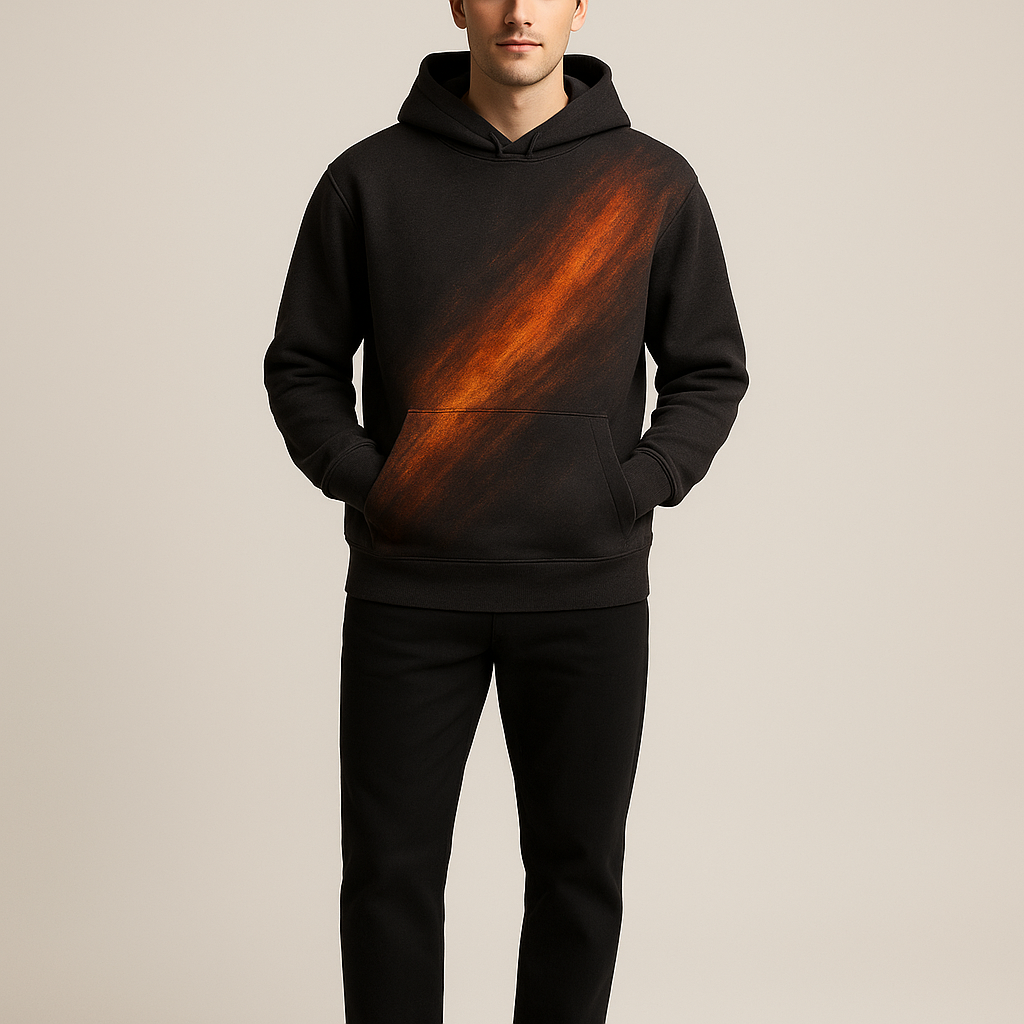 Ember Currents modelled by Kevin — front view