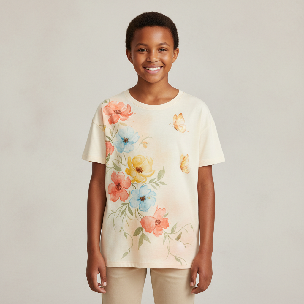 Meadow Rhapsody modelled by Jana — front view